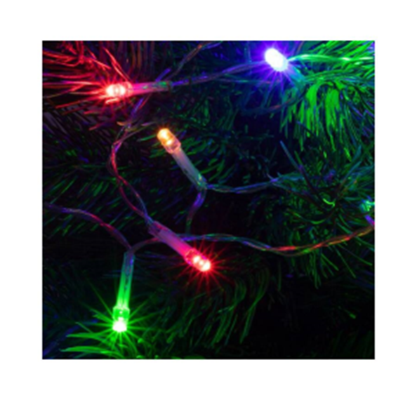 Belt�ri elemes mini f�nyf�z�r, multi sz�nben, 20 LED